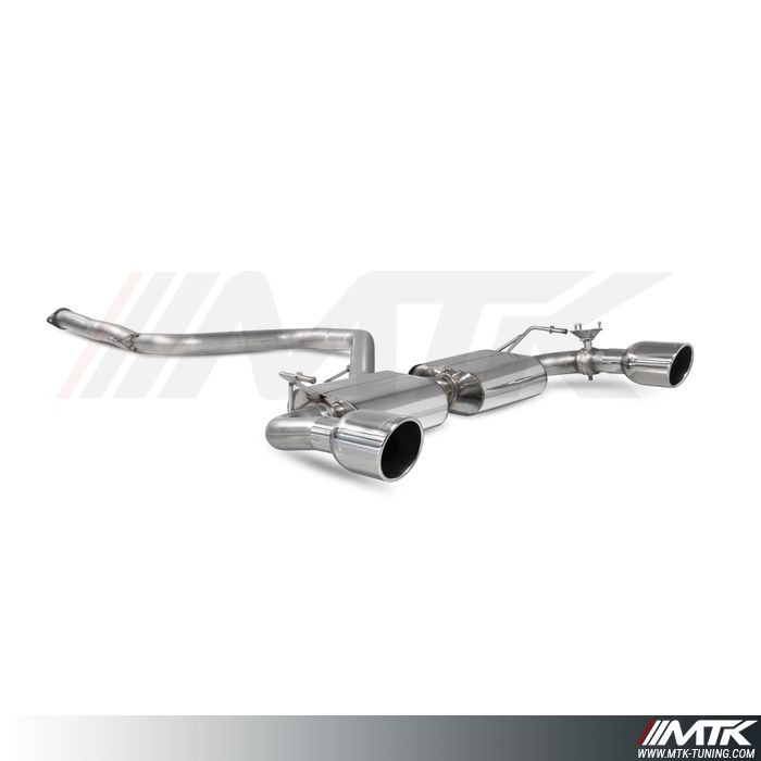 Catback avec tube intermediaire et emplacement pour les valves  Hyundai i30N Performance avec FAP